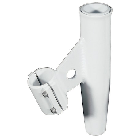 Lees Tackle Clamp-On Rod Holder Wht Aluminum Vertical Pipe Size No 4 RA5004WH